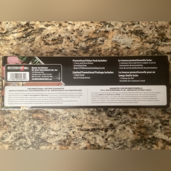 New Master Cut 2 Promotional 7 Piece Knife Set by Jesco/Lifetime Guarantee - Picture 4 of 5